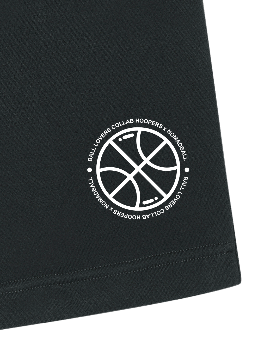 HOOPERS x NOMADBALL - Cotton Shorts Black